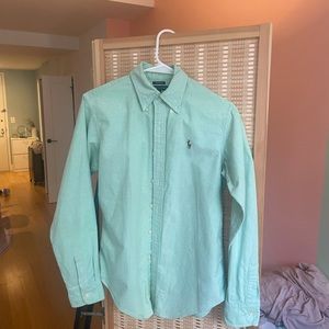Classic fit Ralph Lauren shirt, green